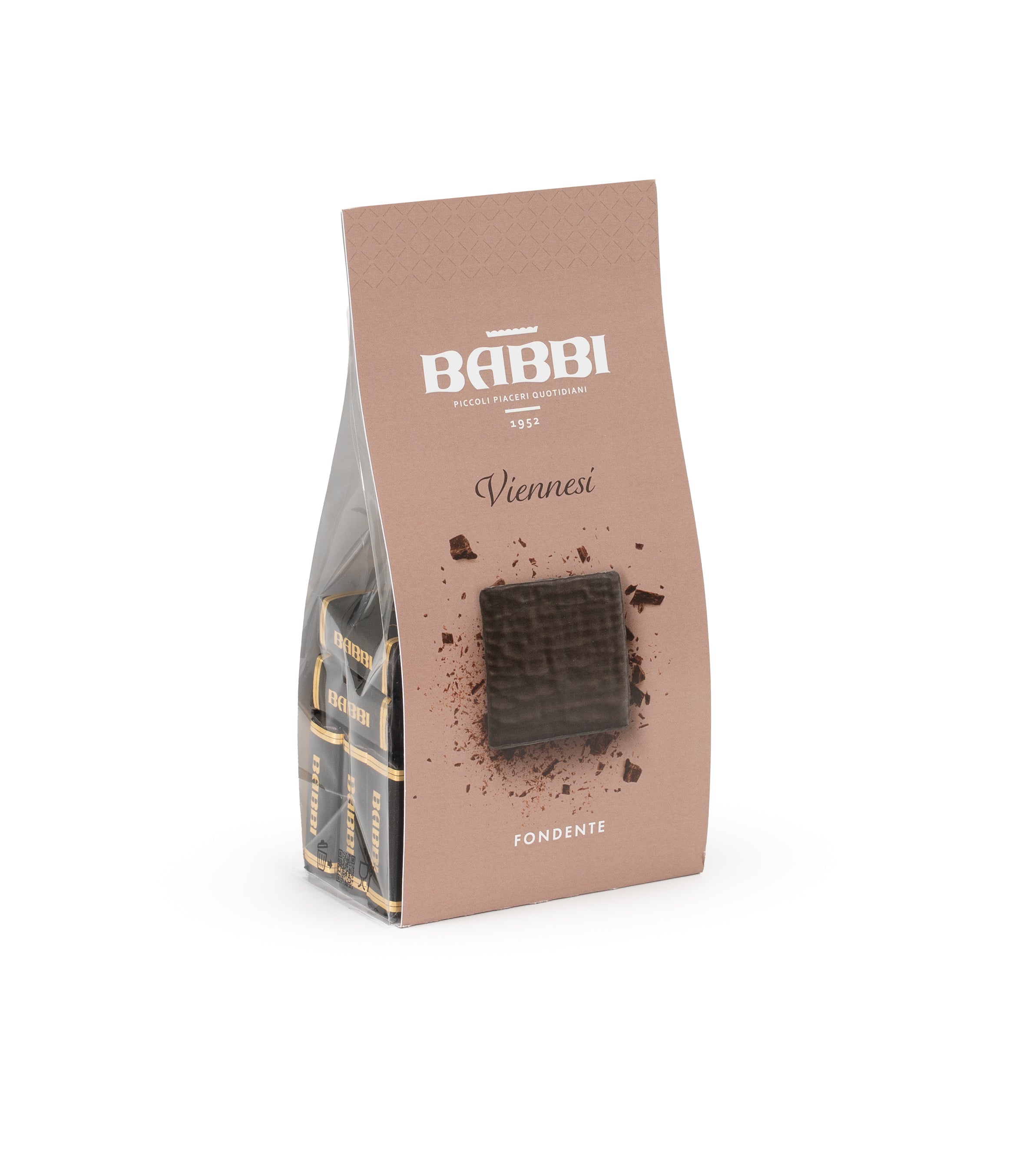 Viennesi Vafler med Mørk Chocolade - 200 gr. pose