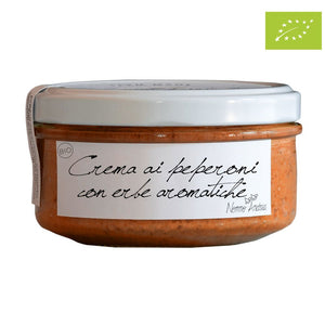Organic peppers and aromatic herbs spread - 150 gr.