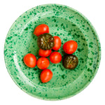 Indlæs billede til gallerivisning Salat Skål MACCHIETTATO grøn - 34 cm.

