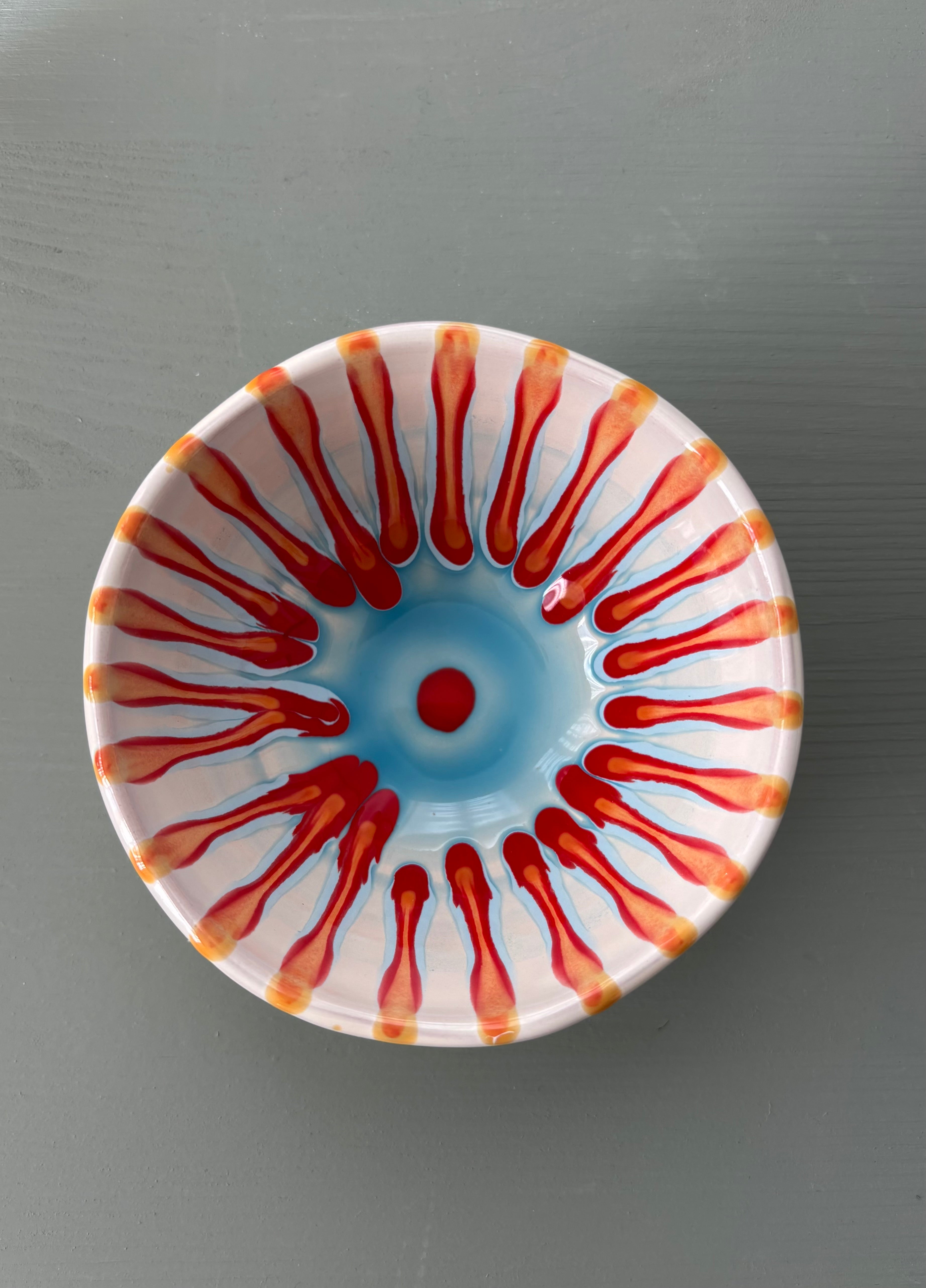 Teo farverig skål #102 - 12 cm