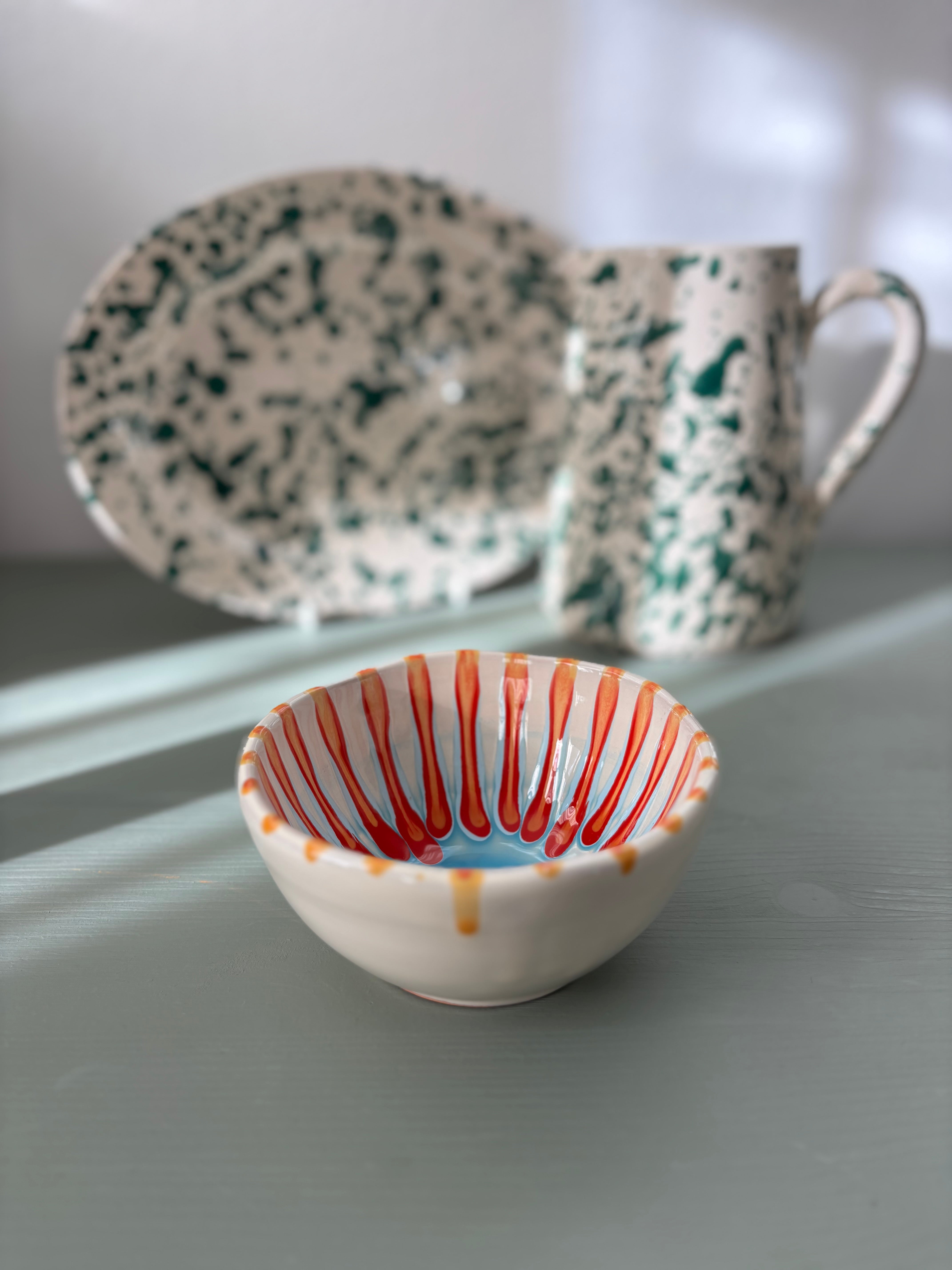 Teo farverig skål #102 - 12 cm