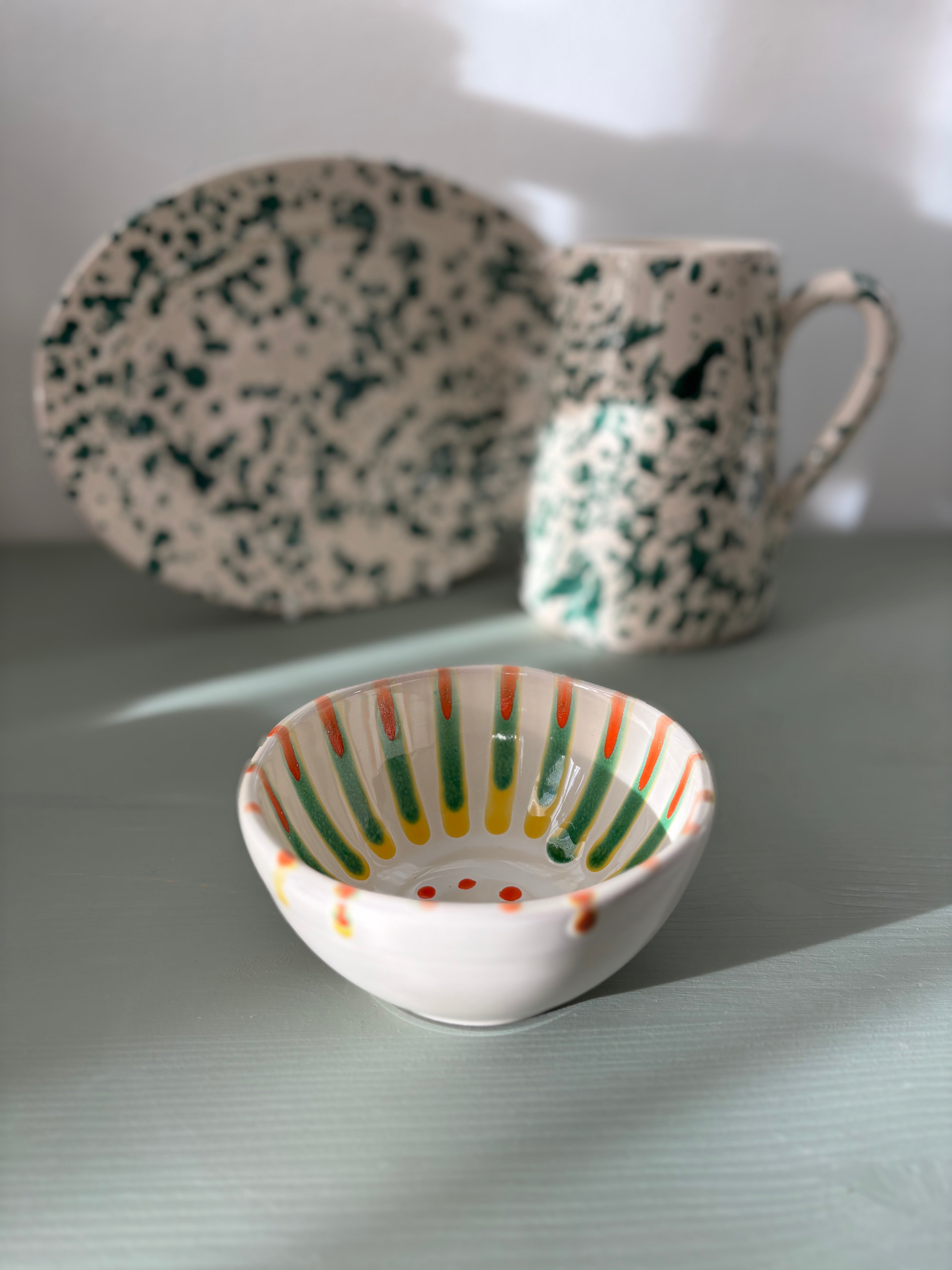 Teo farverig skål #113 - 12 cm
