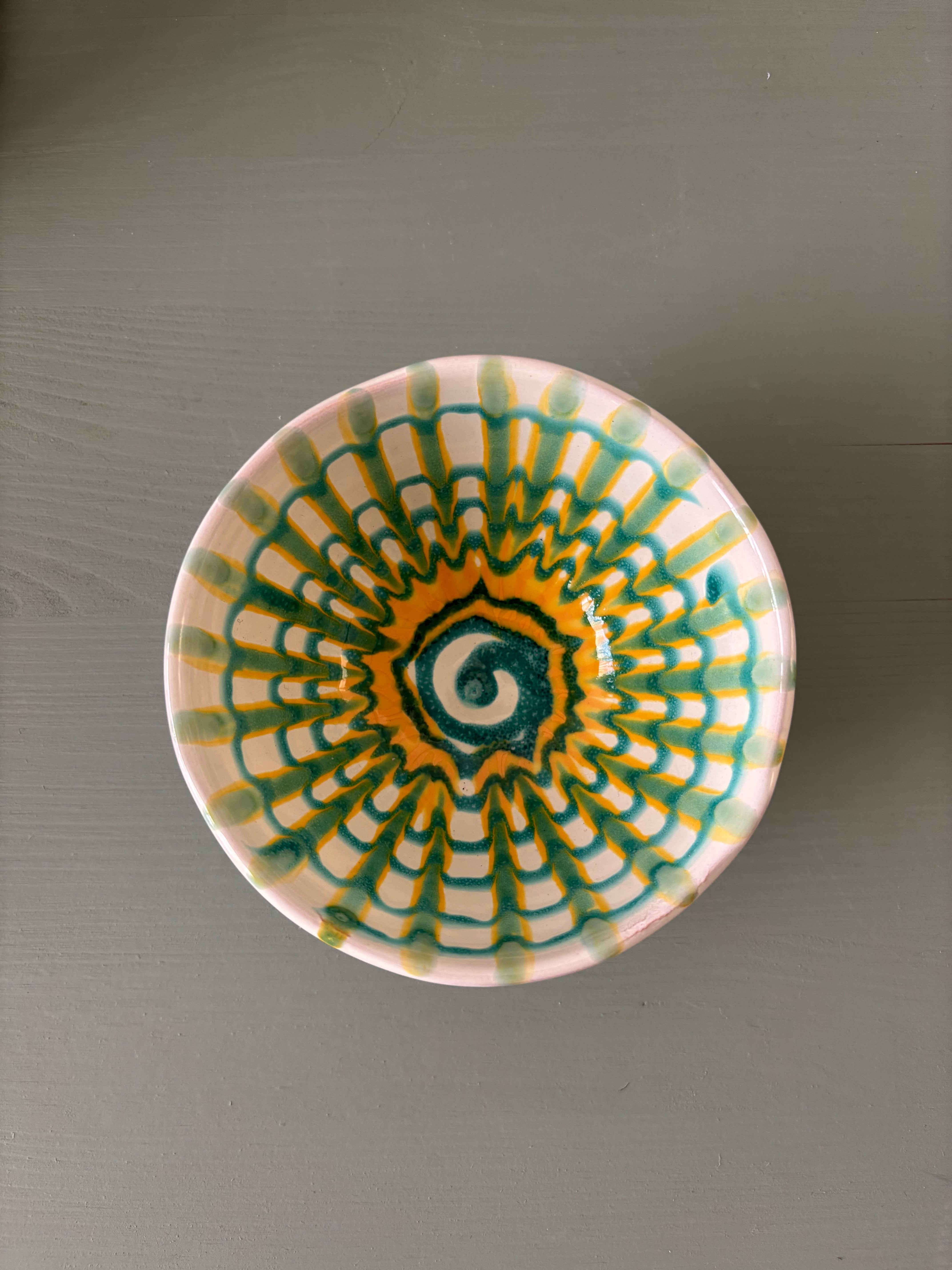 Teo farverig skål #142 - 12 cm
