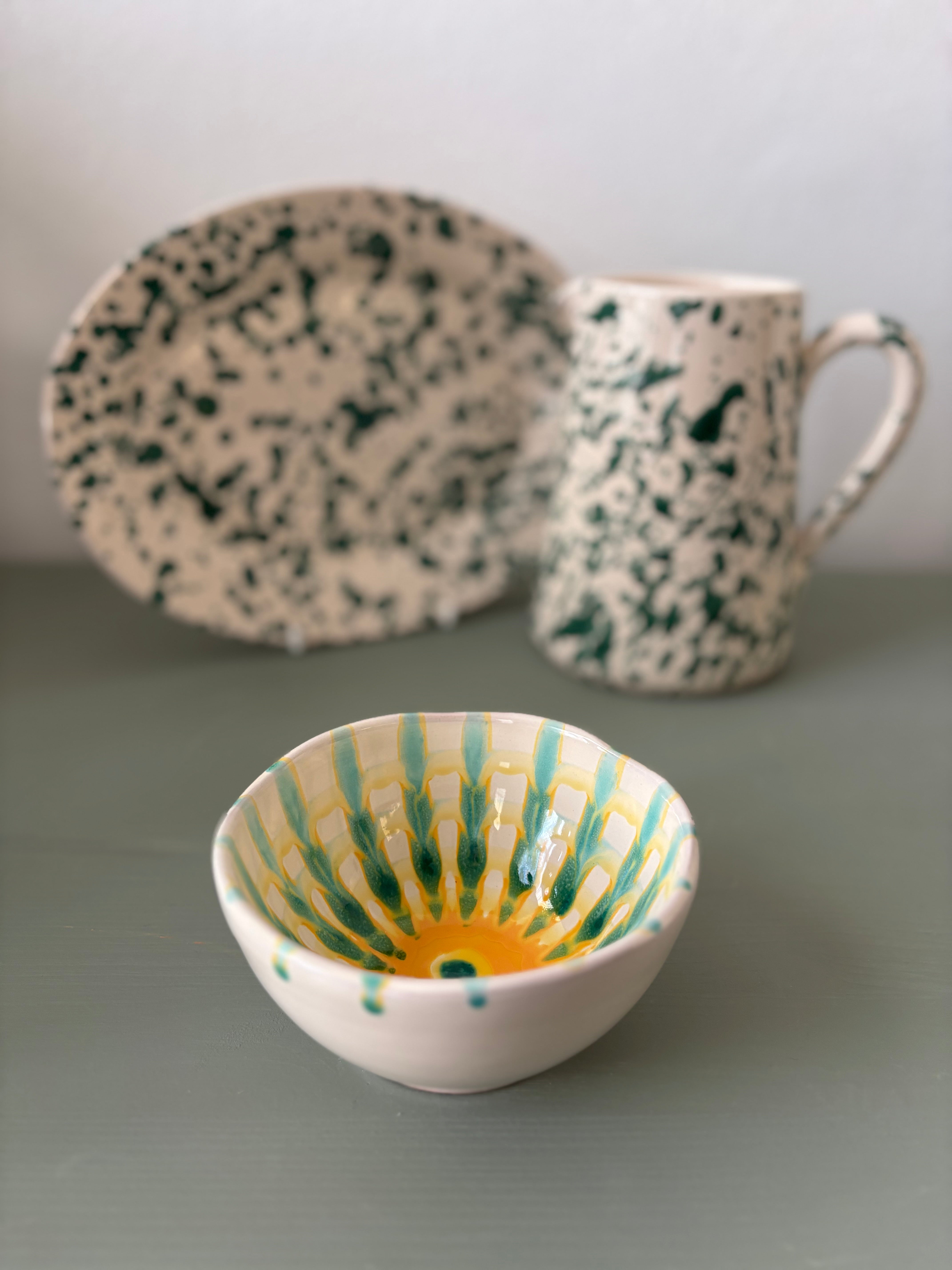 Teo farverig skål #144 - 12 cm