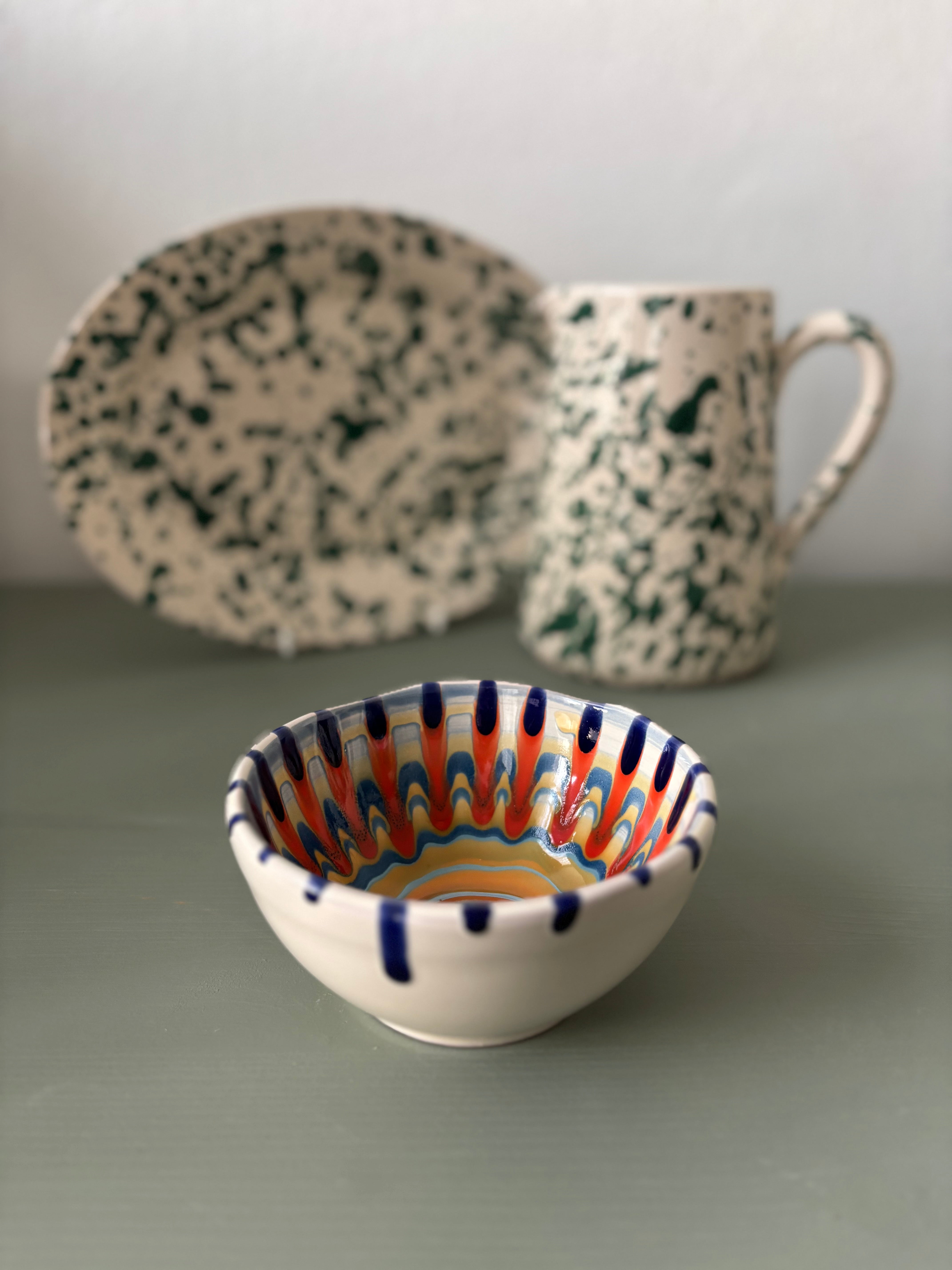 Teo farverig skål #150 - 12 cm