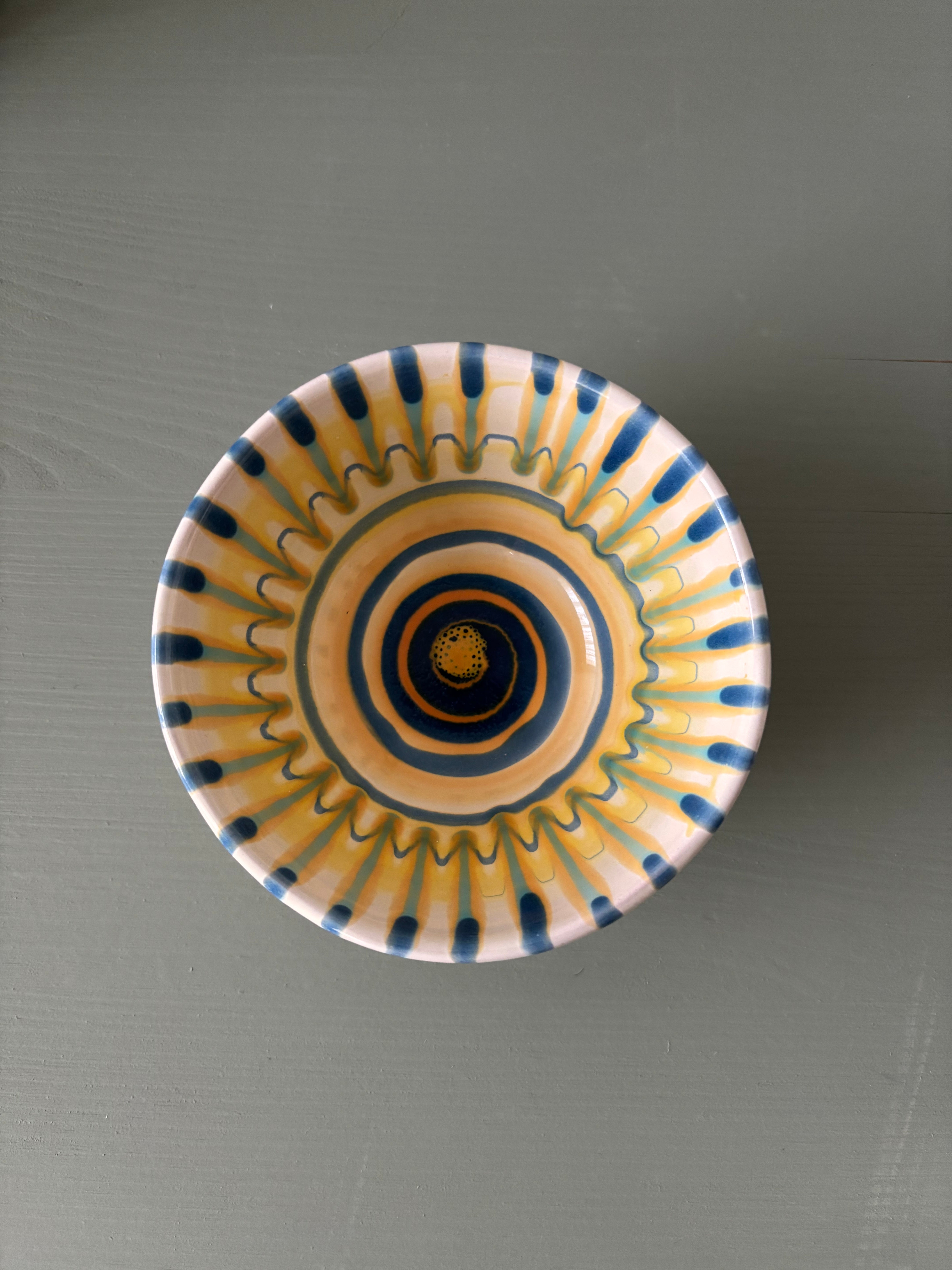 Teo farverig skål #154 - 12 cm