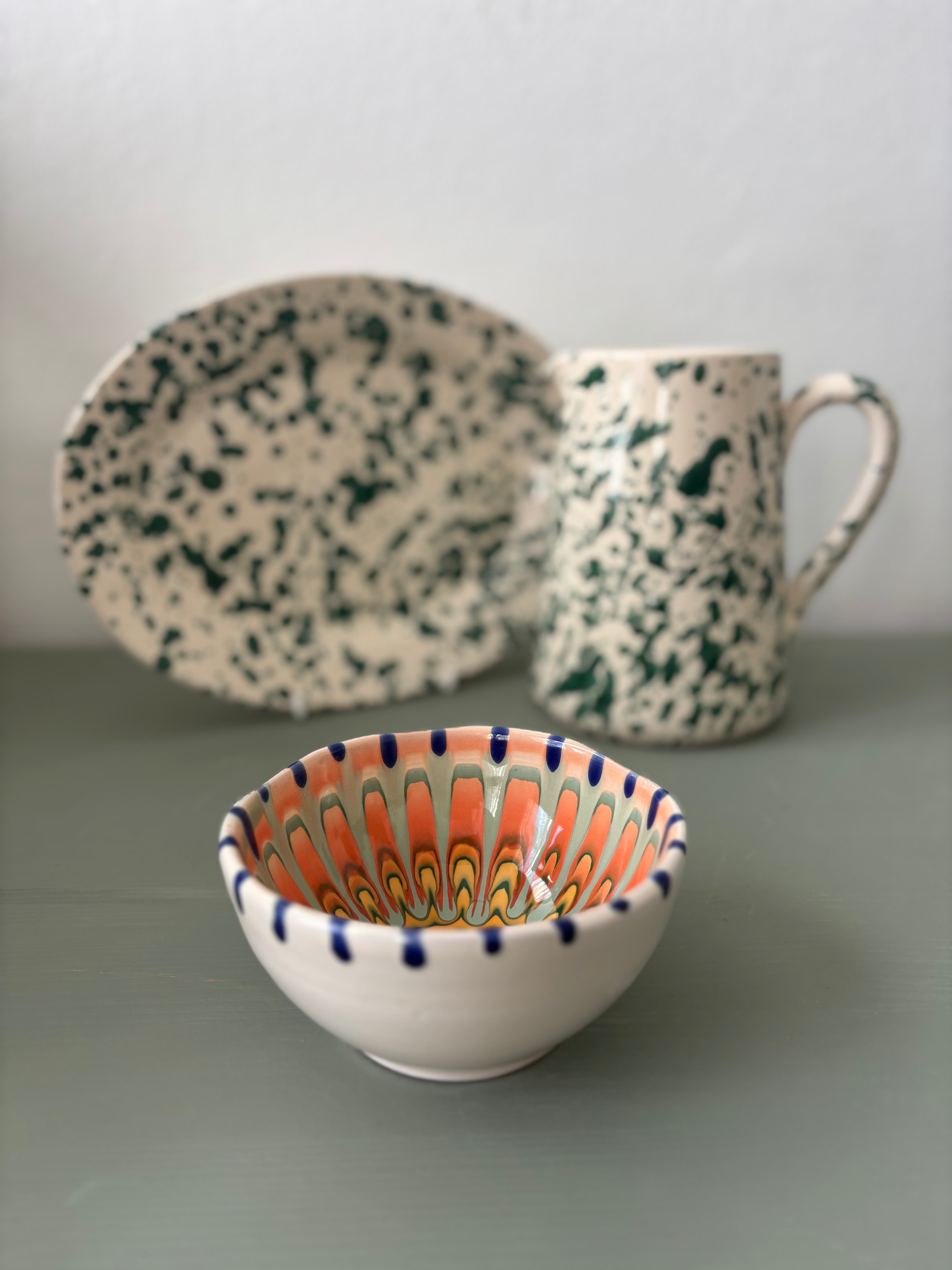 Teo farverig skål #169 - 12 cm