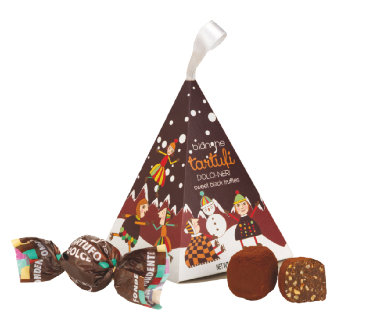 Pyramide med chokoladetrøfler