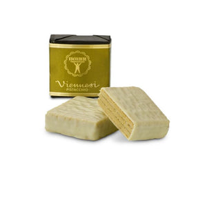 Viennesi Vafler med Pistachie og Hvid Chocolade - 200 gr. pose