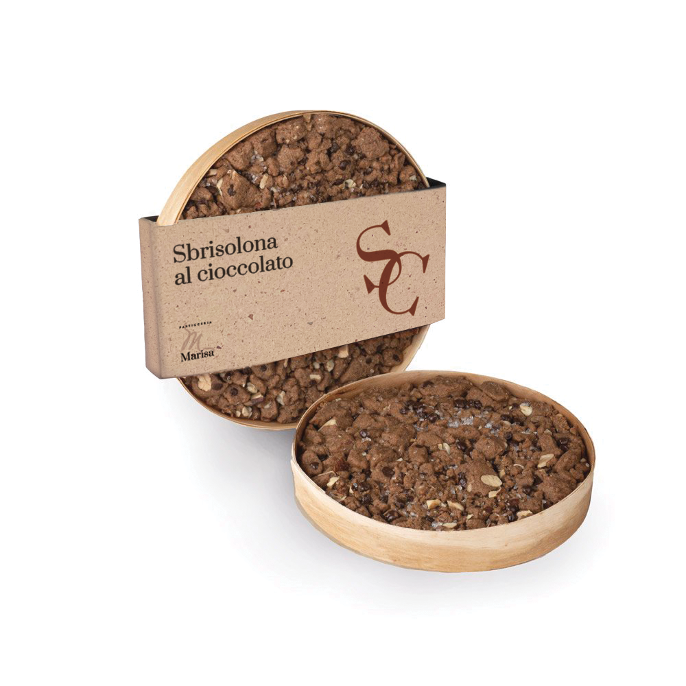 Chocolate Sbrisolona with IGP hazelnuts - 350 gr.