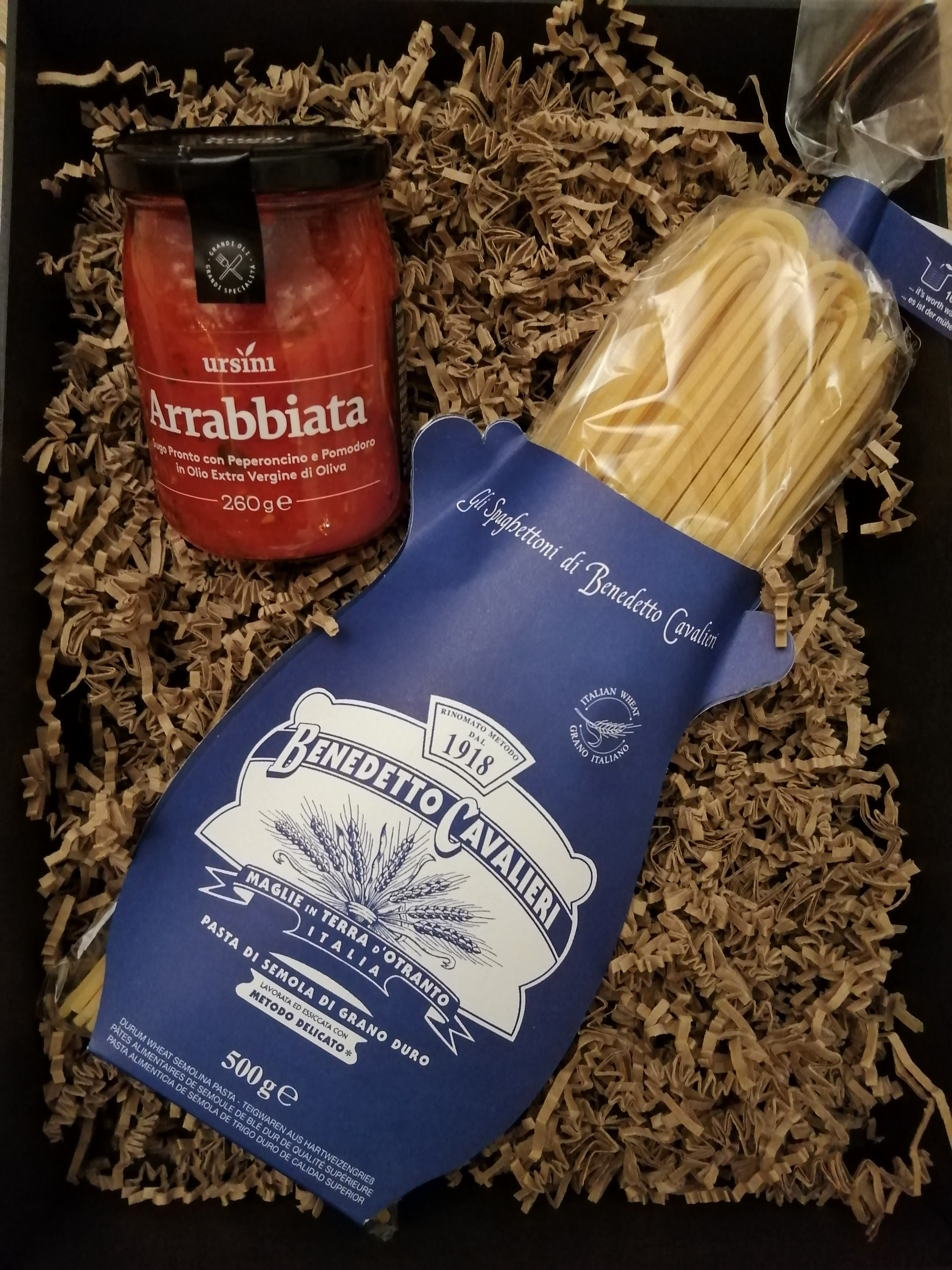 "Spaghettoni all'Arrabbiata" box