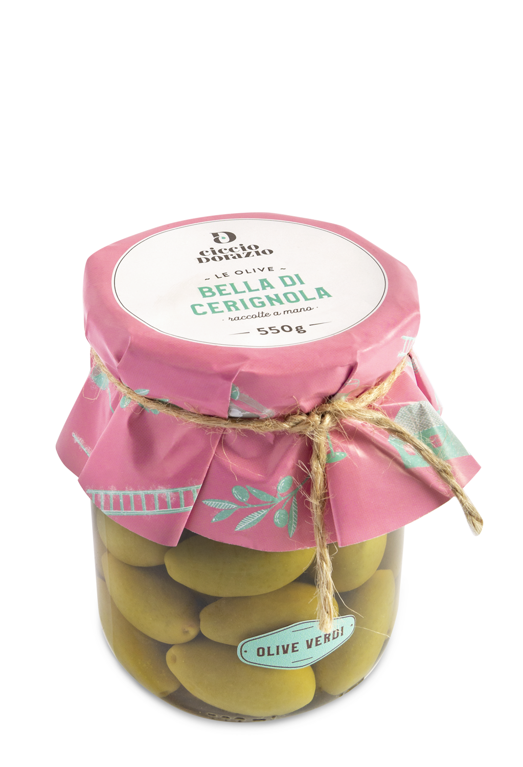 Green Olives BELLA DI CERIGNOLA - 550 gr.